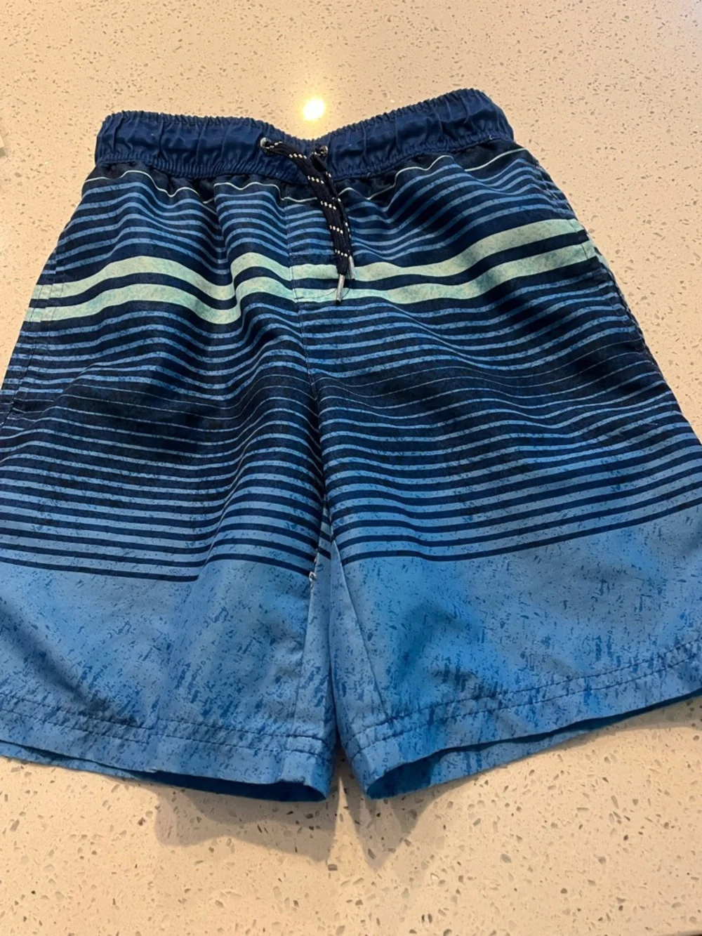 Hurley, Ocean Coast, & Wonder Nation Boys' Multi-Stripe Board Shorts Trio - Picture 10 of 14